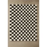 Eurobano Chess Dama Desenli Kemik-Siyah Salon Oturma Odası Yatak Odası Koridor Makine Halısı Yolluk - 80 x 350 cm