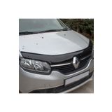 EUROCAP Renault Symbol Ön Kaput Koruma Rüzgarlığı 3mm Akrilik (ABS) Parlak Siyah Deflektör 2013->