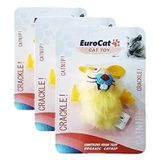 Eurocat Fare Şekilli Kedi Oyuncağı, 7.5 Cm (3 paketi)