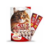 EuroCat Zeroshop Eurogold Cat Sıvı Kedi Ödülü Dana - Tavuk Etli 5X15GR