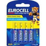 EuroCell Kalem Pil - Aa4 R6P 1.5 V - 4'lü
