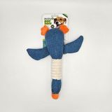 Eurodog 30x9 cm Renkli Peluş Ördek Köpek Oyuncağı