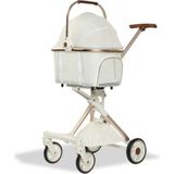 Eurodog Katlanabilir Beyaz 80.5x48.5x112 cm Köpek Arabası