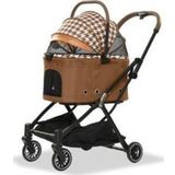 Eurodog Katlanabilir Kahverengi 67x49x100 cm Köpek Arabası