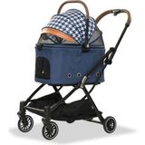 Eurodog Katlanabilir Köpek Arabası Mavi 67x49x100 cm