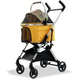 Eurodog Katlanabilir Köpek Arabası Sarı 60x44x100 cm