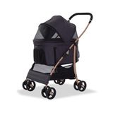 Eurodog Katlanabilir Siyah 64x50x98 cm Köpek Arabası