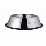 Eurodog Oval Desenli 8 Oz 12 cm Çelik Mama Kabı