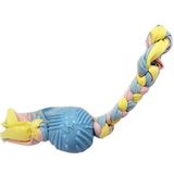 Eurodog Puppy Toys Mavi 36 cm Diş İpli Kauçuk Top Yavru Köpek Oyuncağı