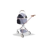 Eurodog ZENGEMTR Katlanabilir Köpek Arabası Gri (00016) 83x48,5x110 cm
