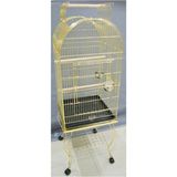 Eurogold 51x51x152 cm Açılabilir Çatılı Sehpalı Pirinç Papağan Kafesi