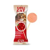 Eurogold Cat Lolicat Kediler İçin Tavuklu Kızılcıklı Ödül Lolipop 15'li