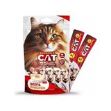 EuroGold Cat Sıvı Kedi Ödülü Dana-Tavuk Etl 5x15 gr