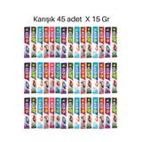 EuroGold Creamy Cat Mix Karışık Krema Sıvı Kedi Ödül Maması 45 Adet X 15 GR