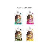 EuroGold Taze Kedi Et Ezme , Sıvı Kedi Ödül Maması , Kedi Ödül Maması 4 Adet X 100 GR