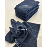 Euroist 5 Adet Mikrofiber Araba Kurulama Bezi, Oto Kurulama Havlusu, Temizlik Havlu, 440 Gsm, 70X50 cm