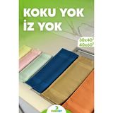 Euroist 6 Adet Temizlik Bezi - Mikrofiber, Cam, Ayna, Mutfak, Banyo, Araç Temizlik Bezi (40X60 / 30X40CM) - Karışık Çok Renkli