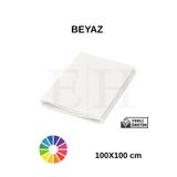 EUROLUXE Beyaz Renk Metrelik Ince Keçe Kumaş Keçe 1 mm Aktivite Keçesi Renkli Keçe 1 Metre (100 cm x 100 Cm)