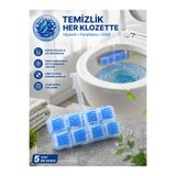 EUROLUXE Klozet Blok Okyanus Kokusu Tuvalet Temizleyici Askılı Hijyen Sağlayan Kireç Karşıtı Etkili Parfüm