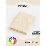 EUROLUXE Krem Rengi İnce Keçe Kumaş Aktivite Keçesi 1 mm 100 x 100 cm Renkli Malzeme Özellikleri