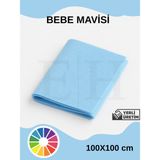 Euroluxe Metrelik Ince Keçe Kumaş Keçe 1 mm Aktivite Keçesi Renkli Keçe 1 Metre (100 cm x 100 Cm) - Bebe Mavisi