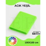 EUROLUXE Renkli Keçe 1 mm İnce Kumaş Açık Yeşil 100x100 cm Aktivite Keçesi Yerli Üretim