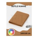 EUROLUXE Sütlü Kahve Rengi Metrelik İnce Renkli Keçe Kumaş Keçe 1 Mm Aktivite Keçesi 1 Metre (100 Cm X100 Cm)