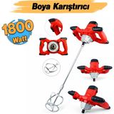 Euromax Elektrikli Boya Harç Karıştırıcı M14 - 1800 W Çift Kulp Ergonomik Mikser Karıştırma Makinesi - Yeşil