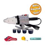 Euromax Metre Terazi Plastik Boru Kaynak Kesme Aleti Makinesi 1500 W Endustriyel Makina Pafta Seti
