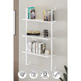 Euromob 50x20 cm Beyaz Metal 3 Raflı Duvar Rafı | Kitaplık & Mutfak Banyo Organizer