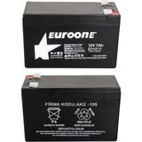 Euroone EO127.0 12 Volt - 7 Amper Akü (150 x 65 x 90 Mm) - Siyah