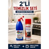 Europa Jet Mavi Su Kireç ve Pas Sökücü + Domol Fırın ve Izgara Temizleyici 2’li Temizlik Seti