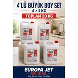 Europa Jet Sık ve Sil 4 x 5 kg Çok Amaçlı Yüzey Temizleyici – Toplam 20 kg Ekonomik Büyük Boy Set