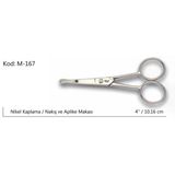 Europe Aplike Nakış Makası Kıvrık Küt Uçlu No:4 10,16 Cm