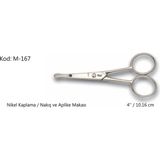 Europe Aplike ve Nakış Makası Kıvrık Küt Uçlu No:4 10,16 cm - 00-Siyah - Beyaz