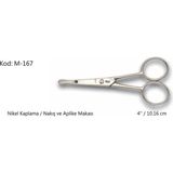 Europe Aplike ve Nakış Makası Kıvrık Küt Uçlu No:4 10,16 cm - Karışık Çok Renkli