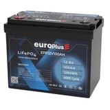 Europlus 12,8V 100 Ah Lifepo4 Lityum Akü Seri Kullanılabilir (Karavan, Marin, Yedek Güç)