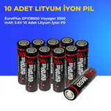 Europlus Epx18650 Voyager 3500 Mah 3.6V 10 Adet Lityum İyon Pil