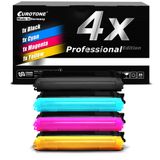 EuroPro 4X Toner Brother DCP-9010CN için Uyumlu TN-230 Siyah Cam Göbeği Macenta Sarı