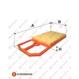 Eurorepar 1612866280 Hava Filtresi Fiat 500 Albea 03- Linea Doblo 04- Fiorino 08- Idea Panda 03- Punto Iı Opel Combo Ford Ka 1.3 Jtd 1.3 Cdtı 1612866280