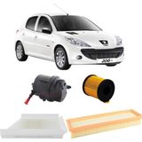 Eurorepar Peugeot 206 1.4 Hdı Periyodik Bakım Filtre Seti 4'lü - Beyaz