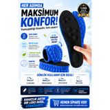 EUROSANTEX AirFlex Bulut Tabanlık Şok Emici Nefes Alan Ekstra Konfor Ayakkabı İç Tabanlığı Unisex