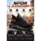 EUROSANTEX Yeni Nesil Spor İş Ayakkabısı (K)– CE Belgeli | Yerli Üretim | Air Taban Teknolojili | Çelik Burun Koruma | Ortopedik Konfor