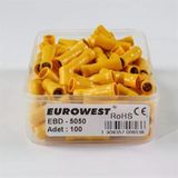 Eurowest 4,00-6,00Mm Dişi Terminaller İzoleli Kablo Ucu ( 1 Kutu 100 Adet)