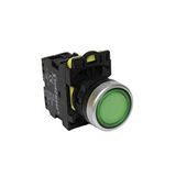 Eurowest EW-55-10L 1 No Yeşil Yaylı Led Işıklı Start Butonu