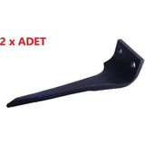 Eurozappa Dik Freze İthal Bıçak-2 Adet (Sağ-Sol Takım) - 12 mm-28 cm-7 cm