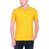 Euwue Dijital Elit Erkek Polo Yaka Sarı Tişört - 7XL
