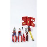 Ev & Atölye El Aleti Seti – Knipex Pense Yan Keski Izeltaş Tornavida Maket Bıçağı Metre Kapro Su Terazisi