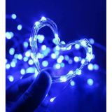 Ev Balkon Ve Parti İçin 10 Metre Pilli Mavi Renk Peri Led Yılbaşı Süsü Işık