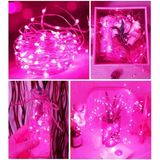 Ev Balkon Ve Parti İçin 10 Metre Pilli Pembe Renk Peri Led Yılbaşı Süsü Işık